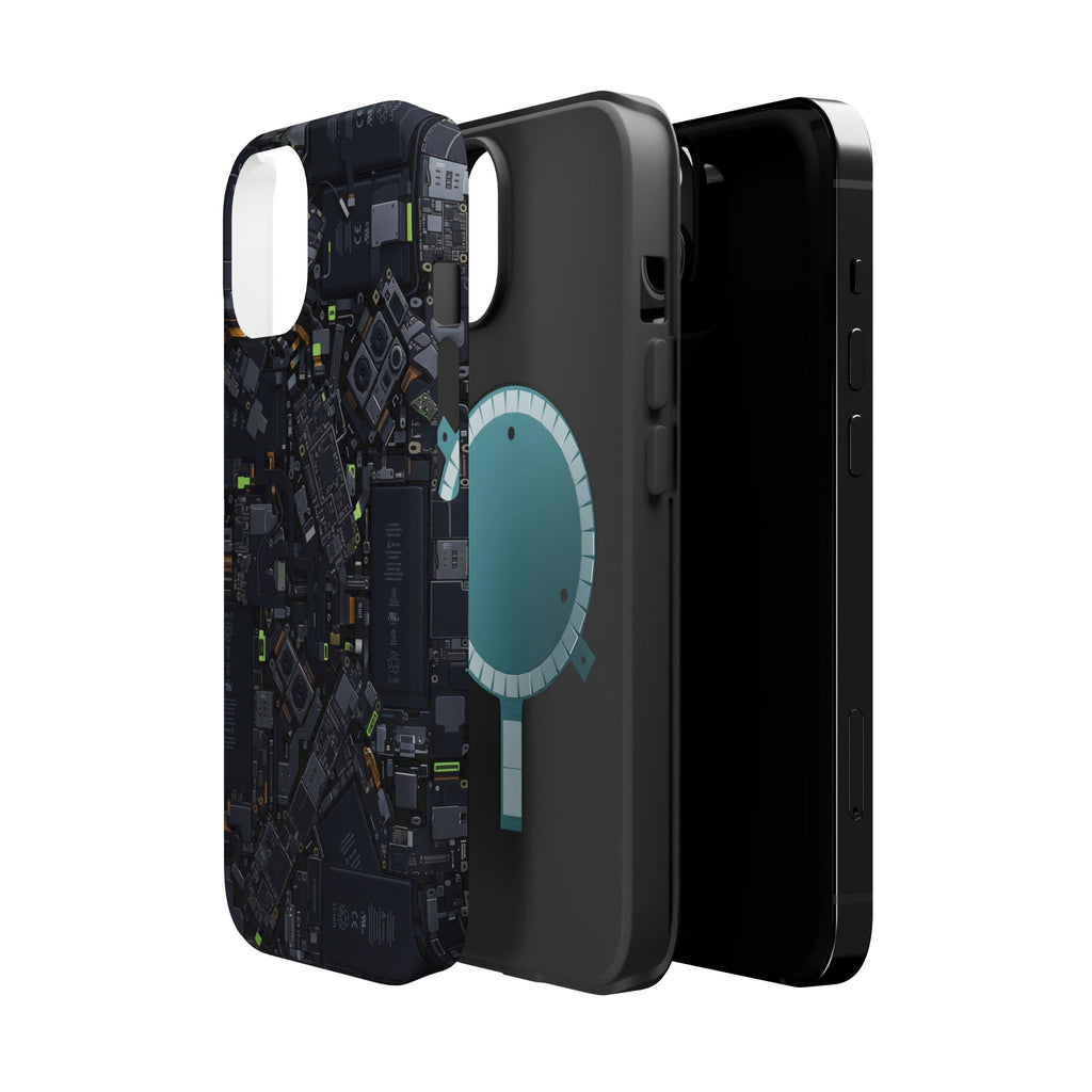 Circuit Core Phone Case — Motherboard Print Wireless Charging Cover