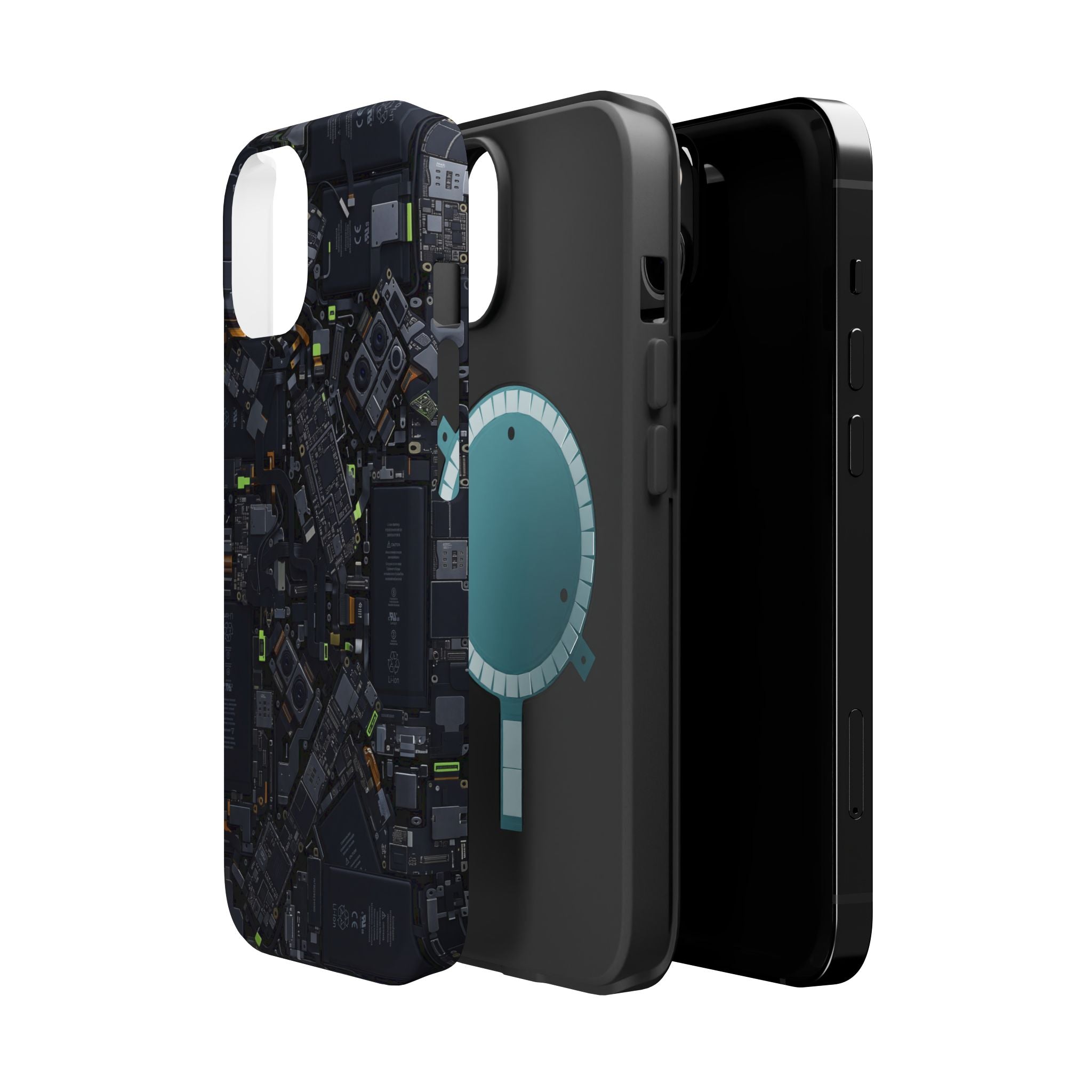 Circuit Core Phone Case — Motherboard Print Wireless Charging Cover
