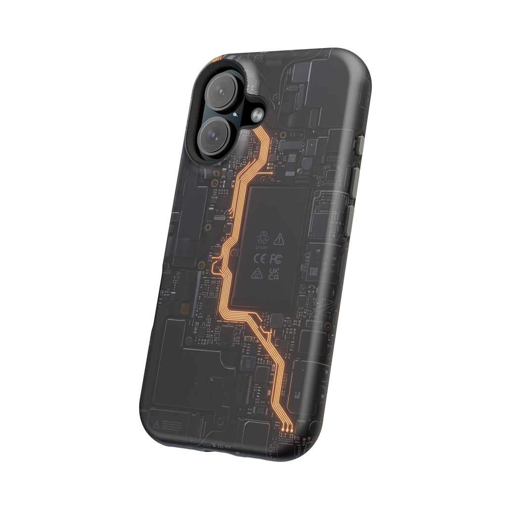 Electrician Circuit Bolt Phone Case — Impact-Resistant Wireless Charging Cover