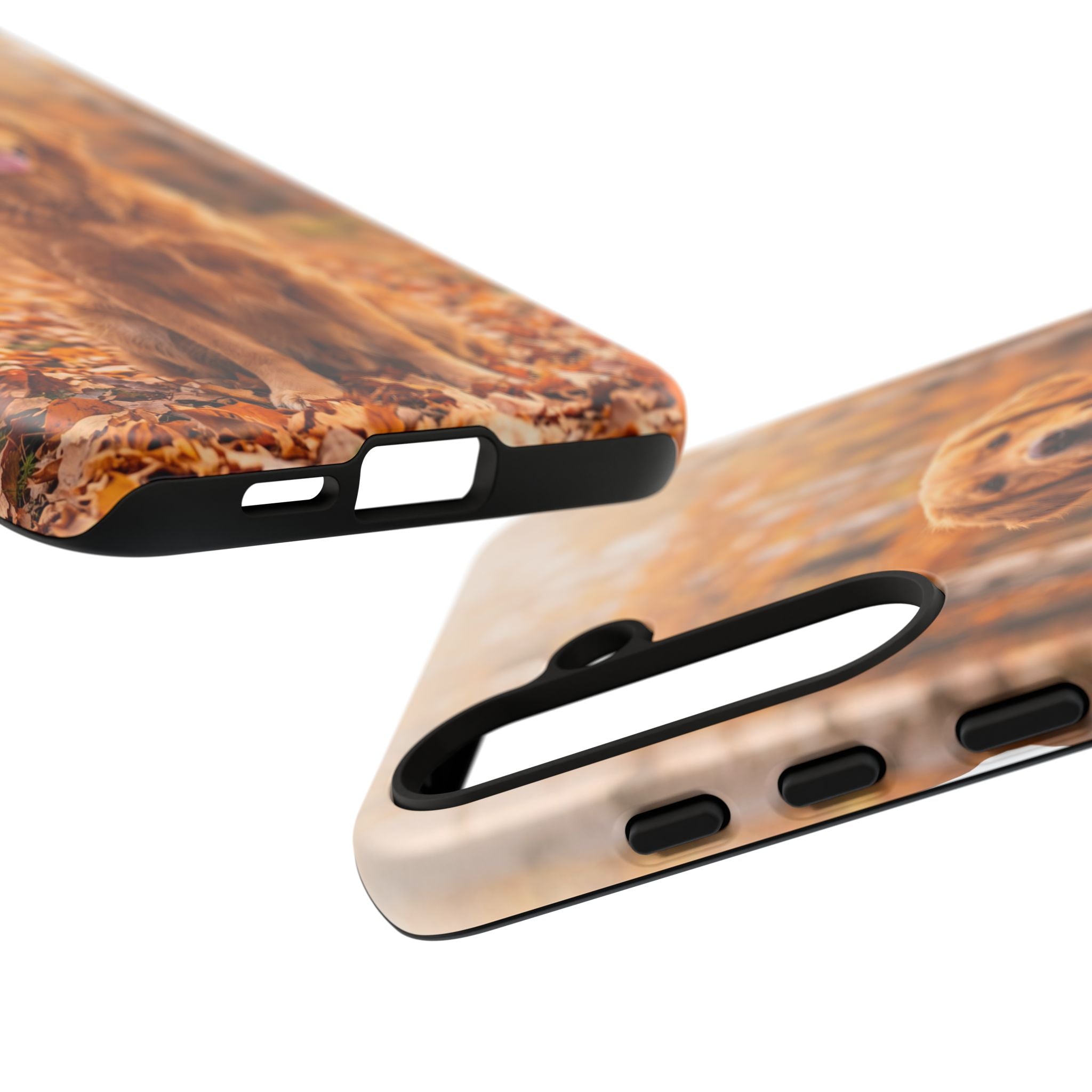 Golden Retriever Autumn Forest Phone Case | Happy Dog in Fall Foliage | Samsung & iPhone