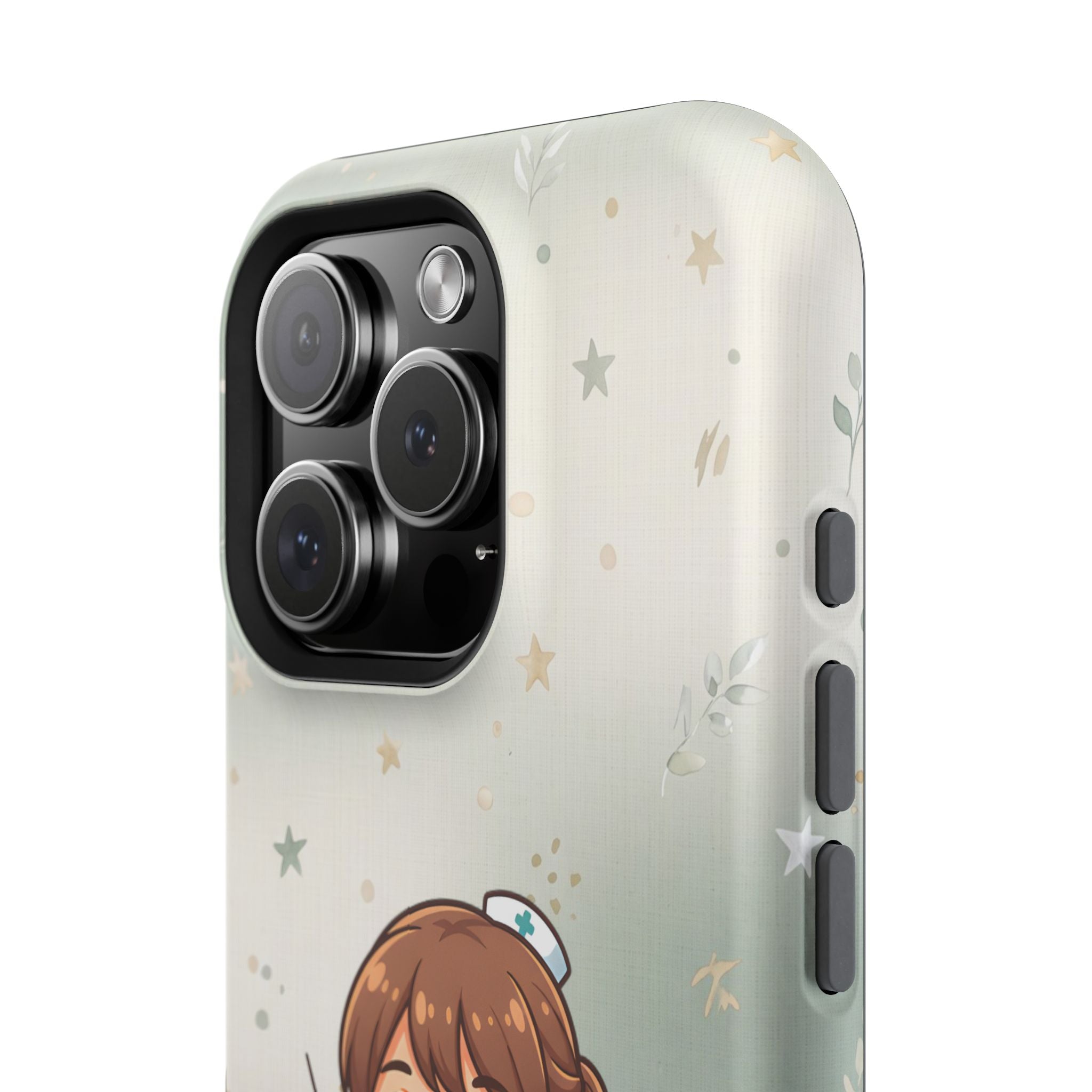 Personalized Nurse with Syringe Phone Case — Wireless Charging Cover