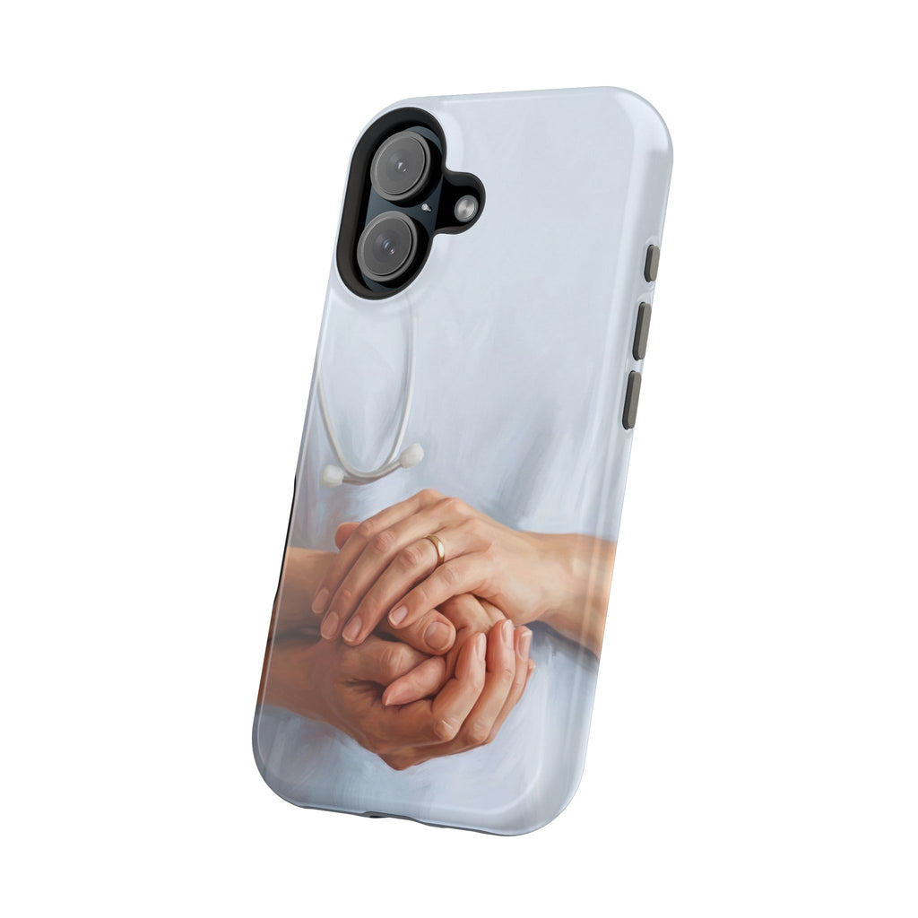 Impact-Resistant Phone Case — Caring Hands Wireless Charging Cover