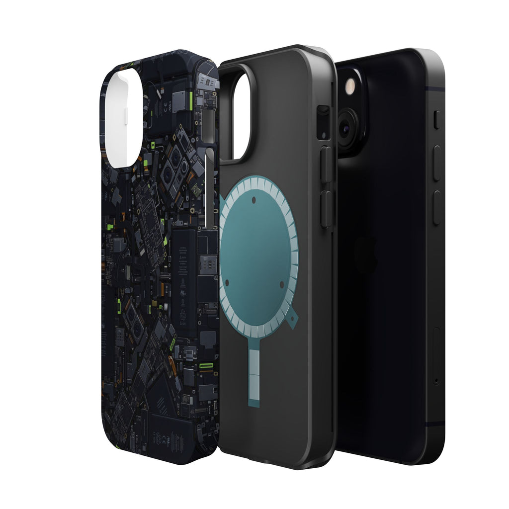 Circuit Core Phone Case — Motherboard Print Wireless Charging Cover