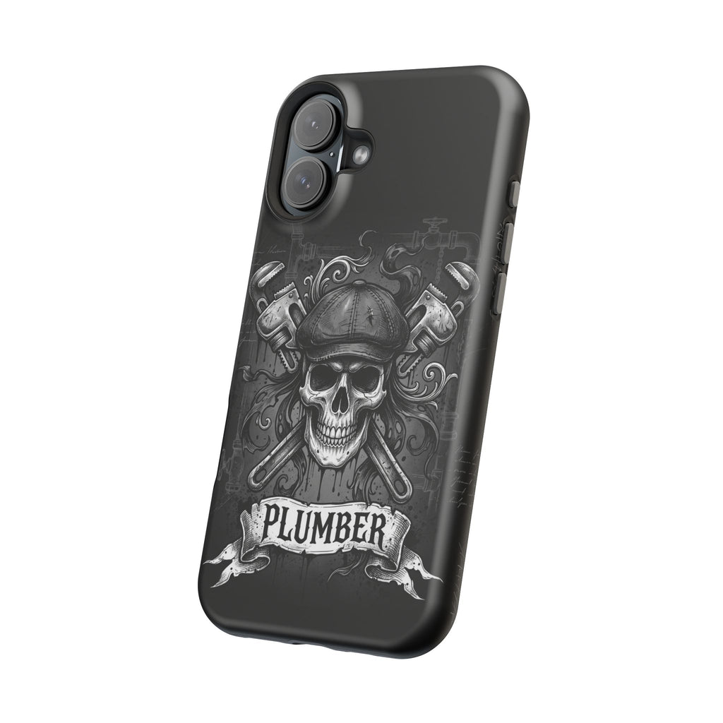Skull & Wrenches Plumber Phone Case — Wireless Charging Cover