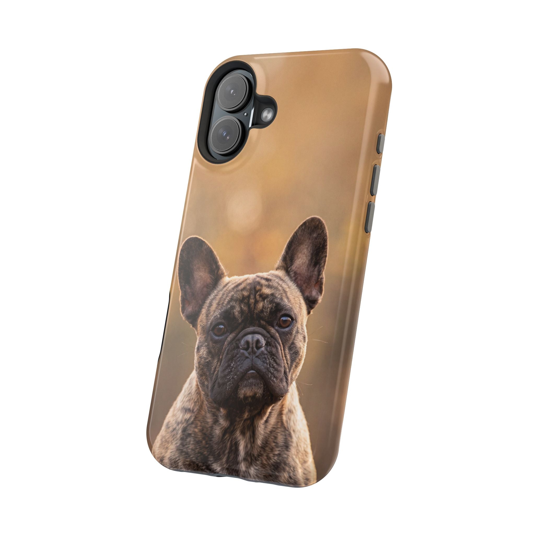 Brindle French Bulldog Phone Case — Impact-Resistant Wireless Charging Cover