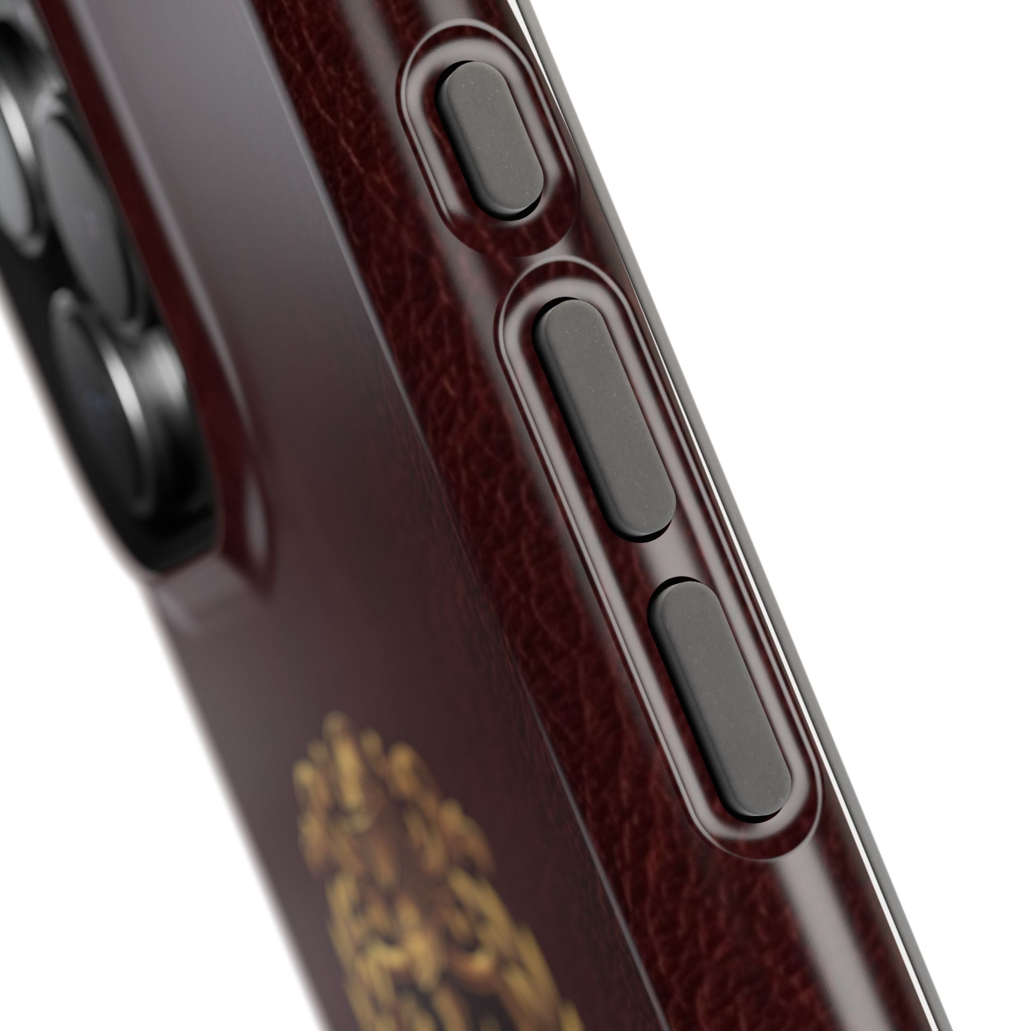 Plumber Crest Phone Case — Heraldic Shield Design Wireless Charging Cover