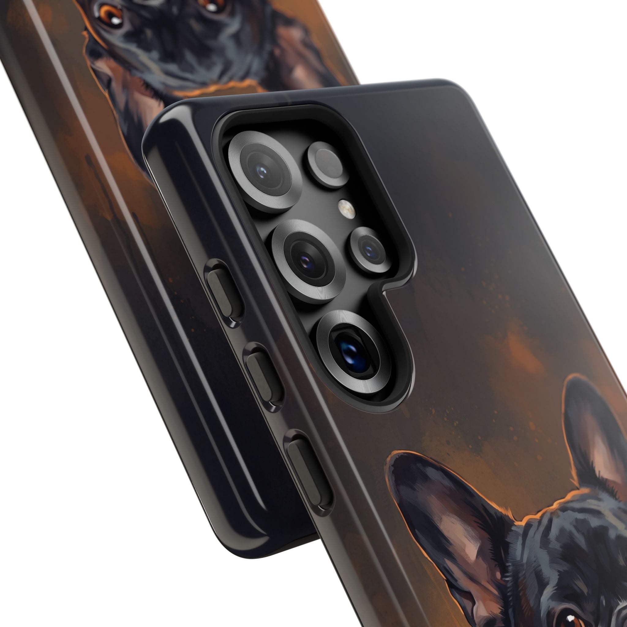 Moody French Bulldog Portrait Phone Case | Dramatic Studio Photography Style | iPhone & Samsung