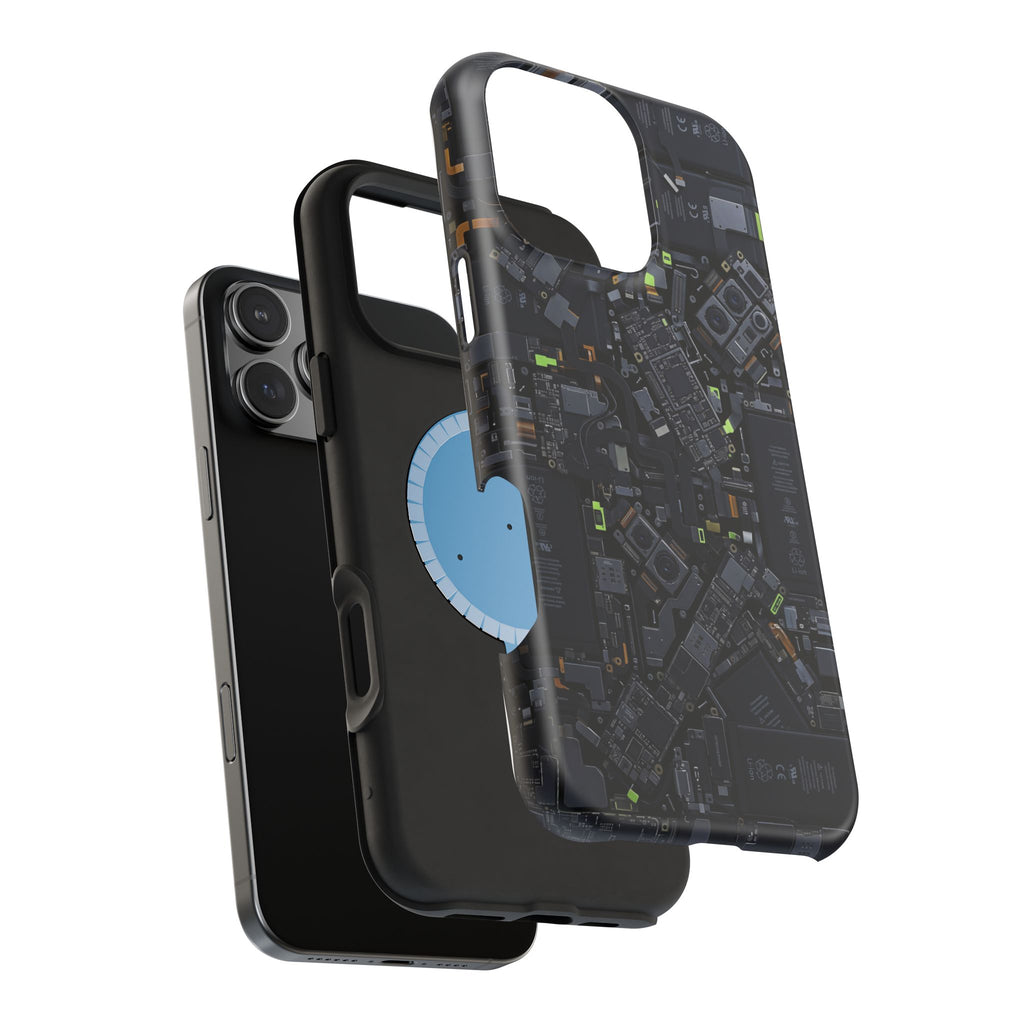 Circuit Core Phone Case — Motherboard Print Wireless Charging Cover