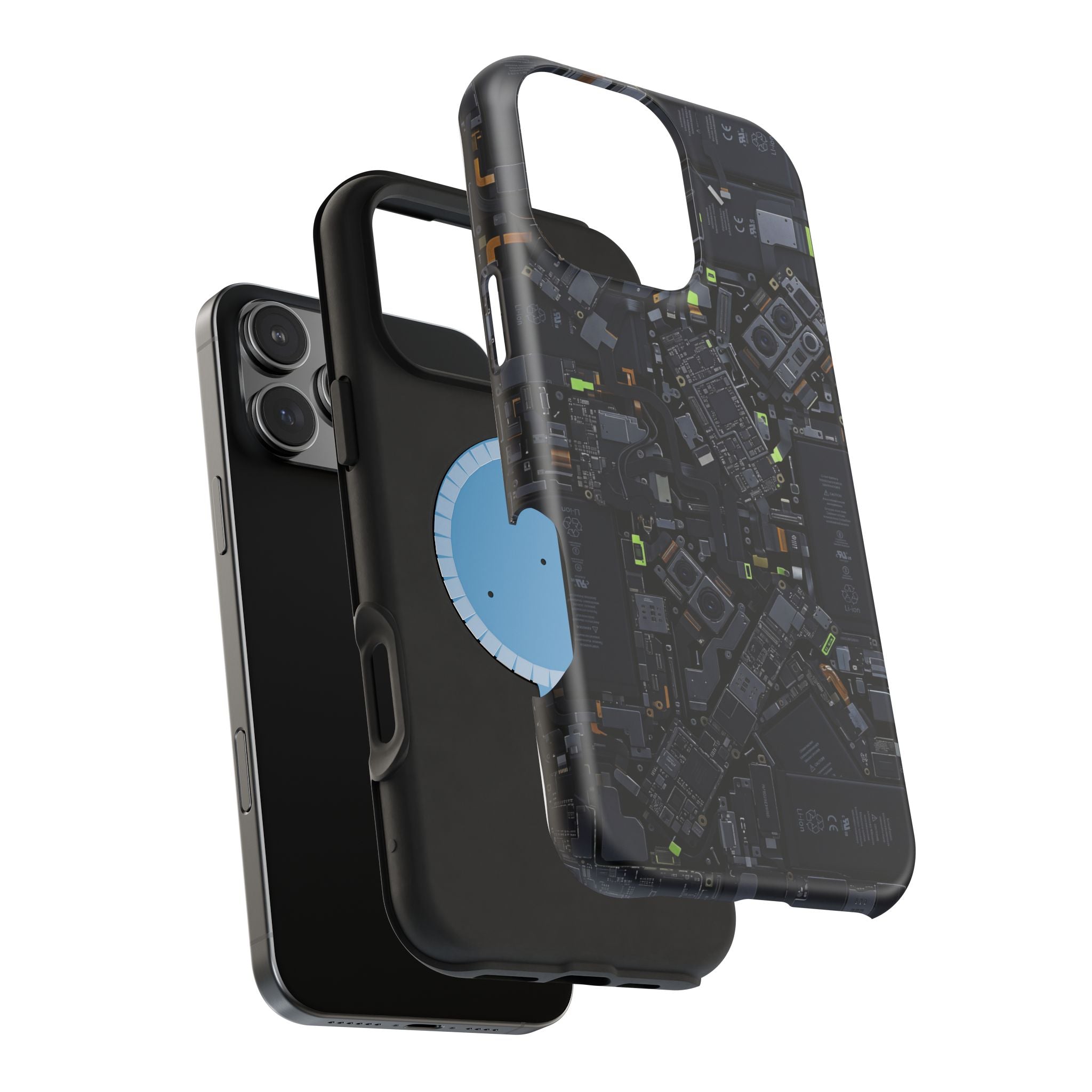 Circuit Core Phone Case — Motherboard Print Wireless Charging Cover