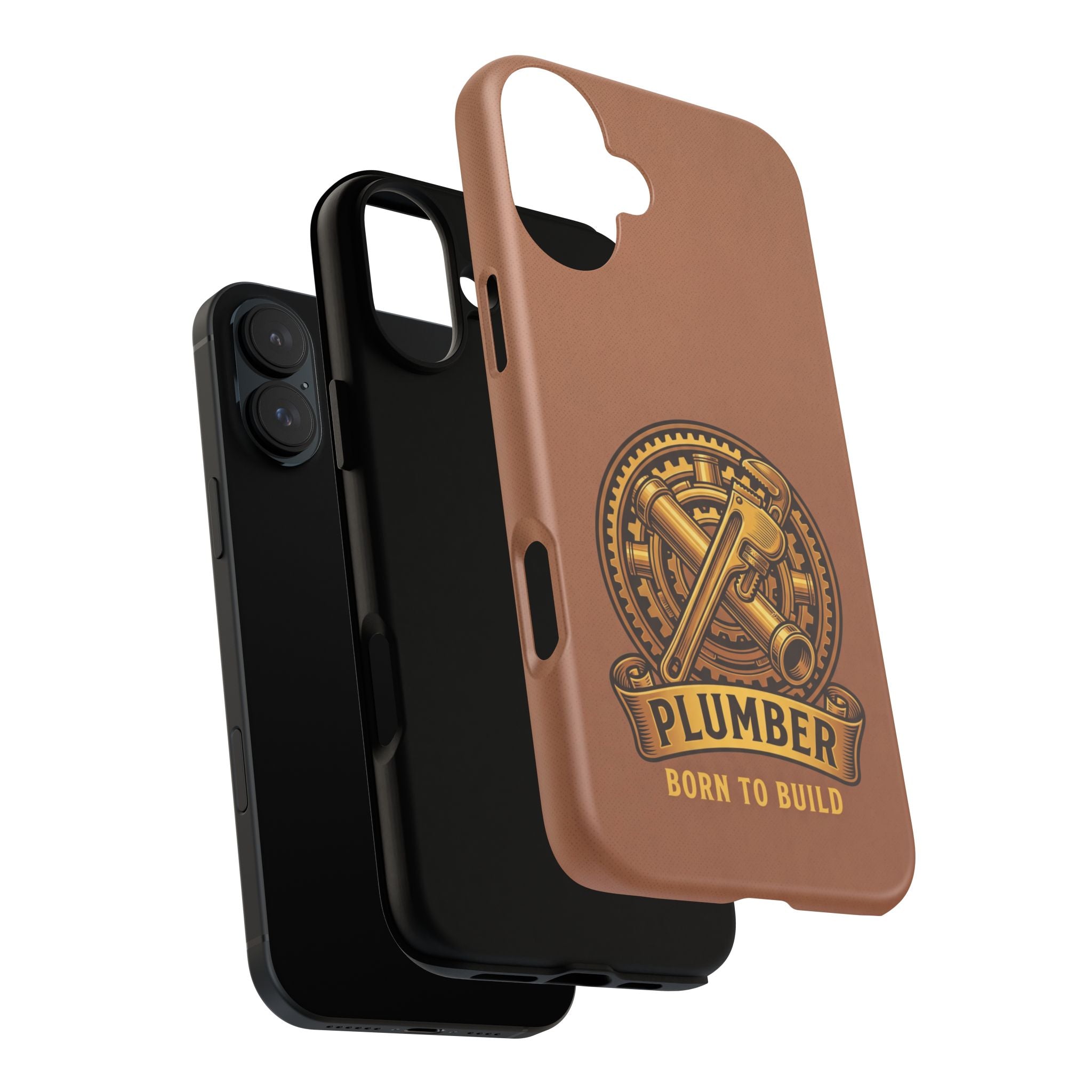 Plumber Born to Build Leather Phone Case - Samsung & iPhone Series