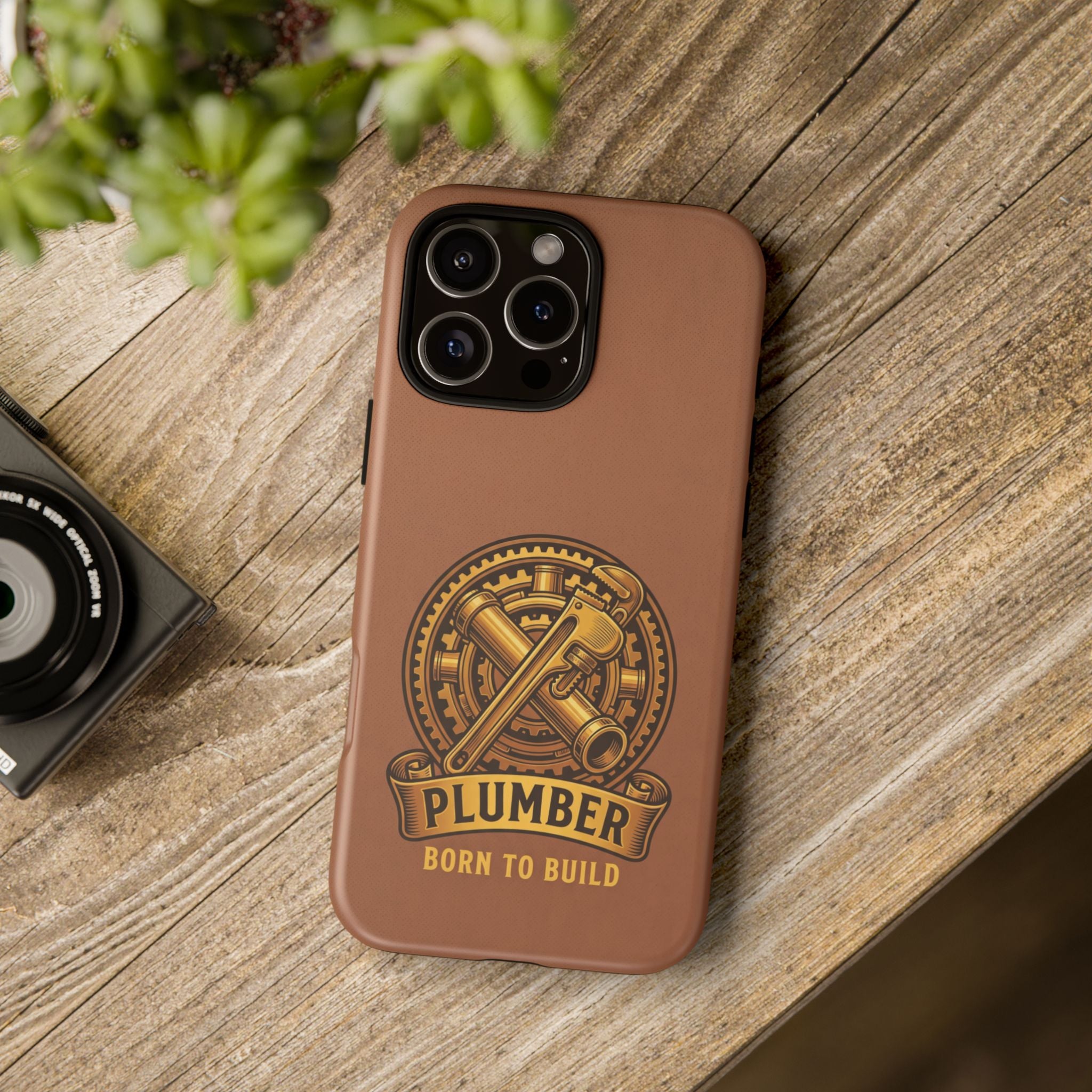 Plumber Born to Build Leather Phone Case - Samsung & iPhone Series