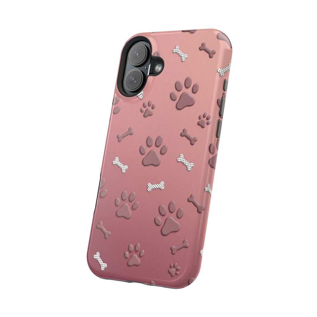 Paws & Bones Phone Case — Impact-Resistant Wireless Charging Cover