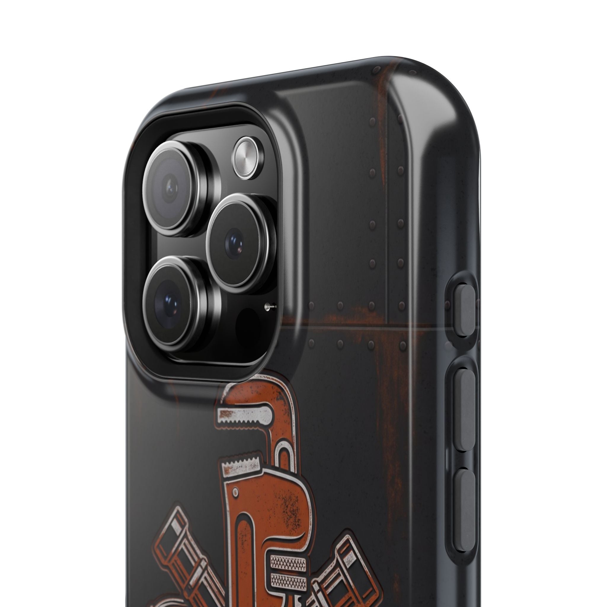 Tough By Trade Phone Case — Crossed Wrenches Wireless Charging Cover