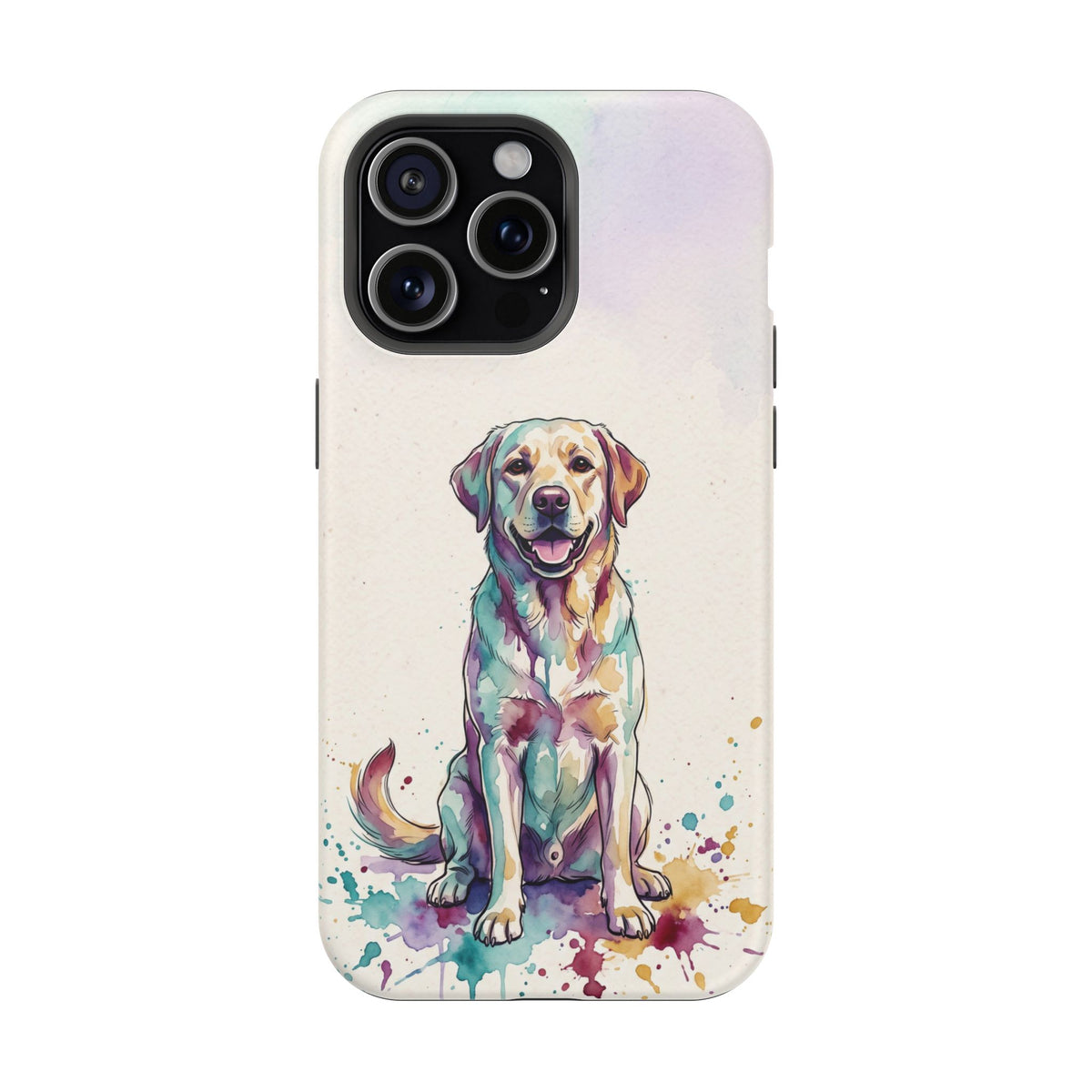 Watercolor Labrador Phone Case — Tough Magnetic Case with Wireless Charging