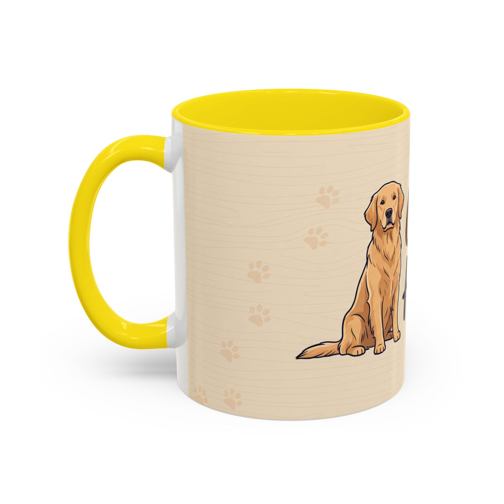 Golden Hearted Mug | Golden Retriever Lover Gift | Cute Dog Coffee Mug