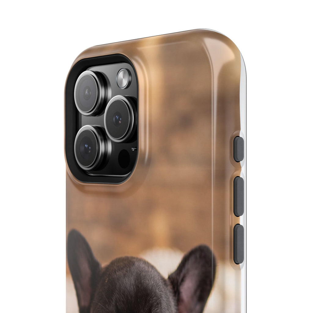 Sleepy French Bulldog Phone Case — Impact-Resistant Wireless Charging Cover