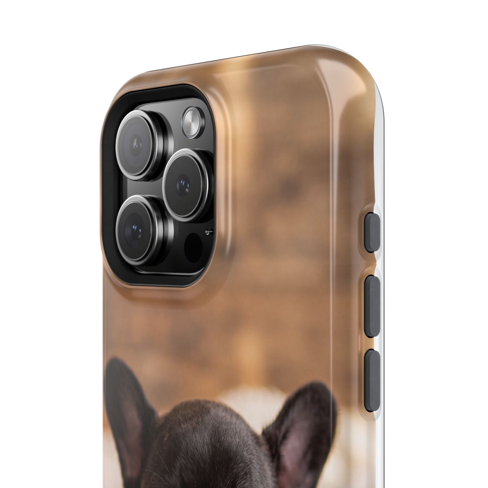 Sleepy French Bulldog Phone Case — Impact-Resistant Wireless Charging Cover