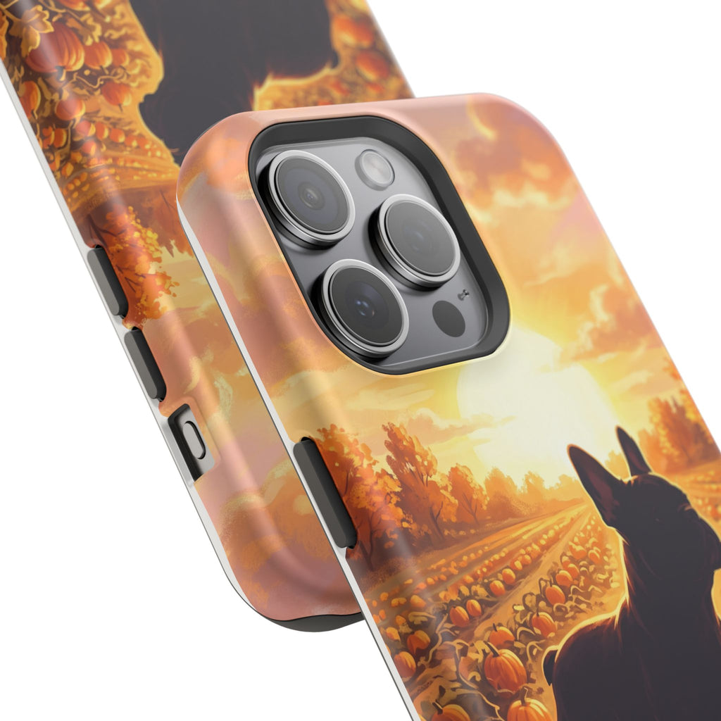 Personalized French Bulldog Pumpkin Patch Phone Case — Wireless Charging Cover