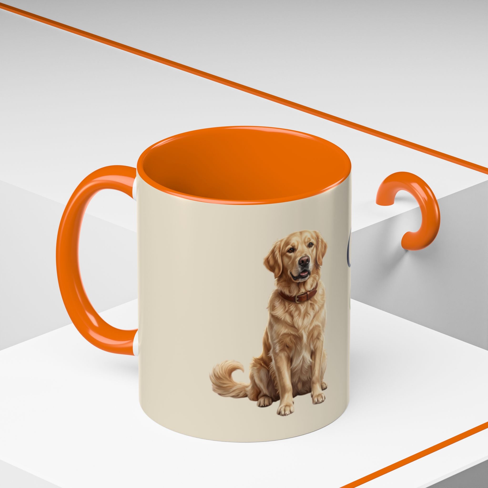 Personalized Golden Retriever Mug | Custom Name & Message Dog Mom Dad Coffee Mug