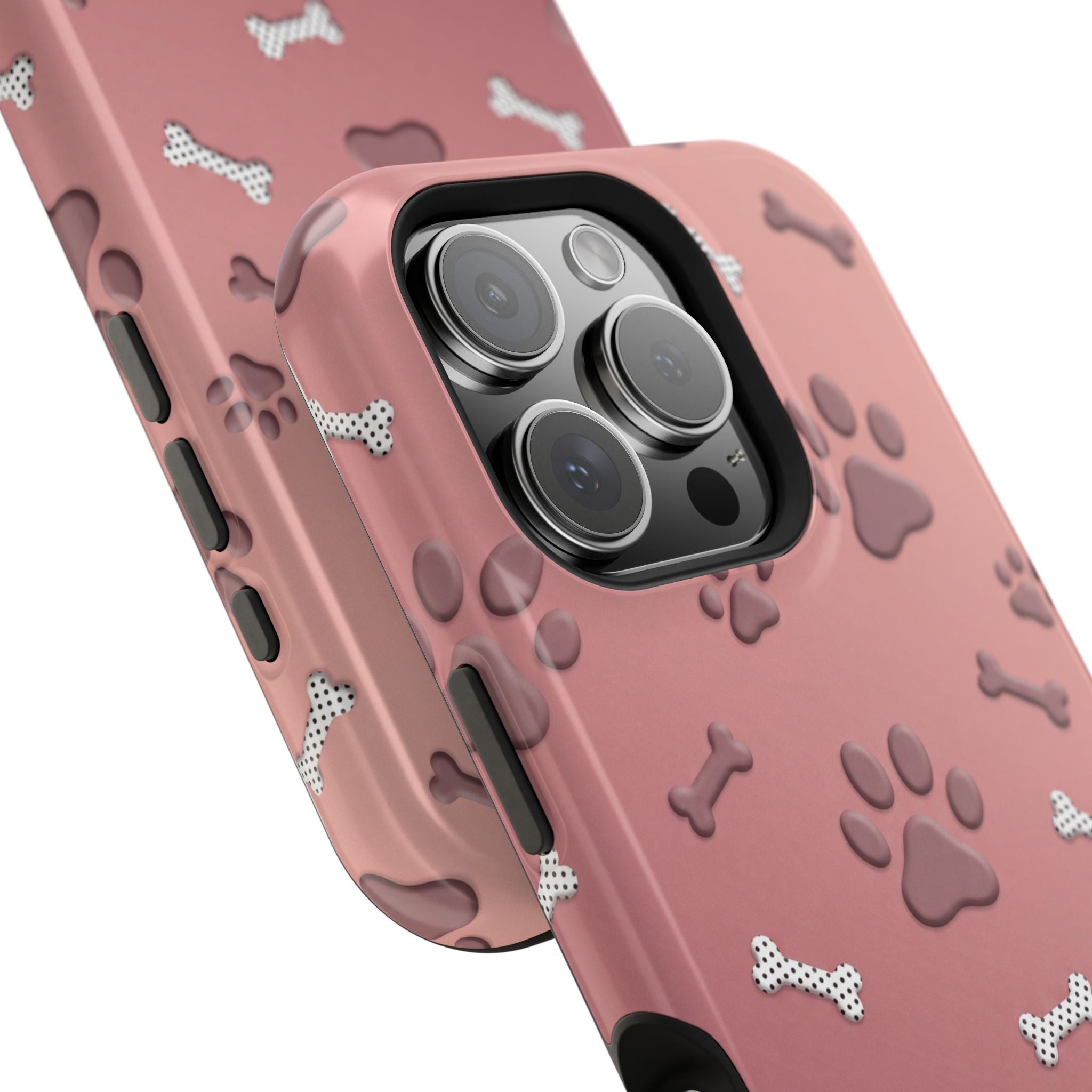 Paws & Bones Phone Case — Impact-Resistant Wireless Charging Cover