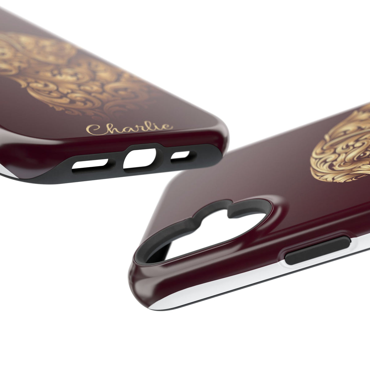 Personalized Gold Filigree Labrador Phone Case — Tough Magnetic Case with Wireless Charging