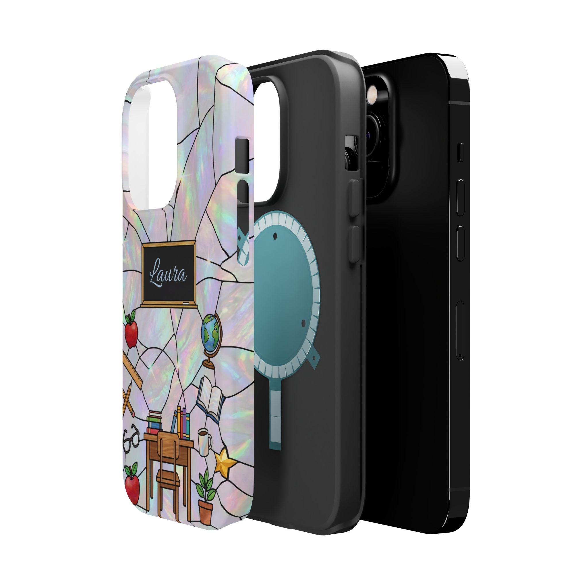 Personalized Teacher Phone Case — Impact-Resistant Wireless Charging Cover