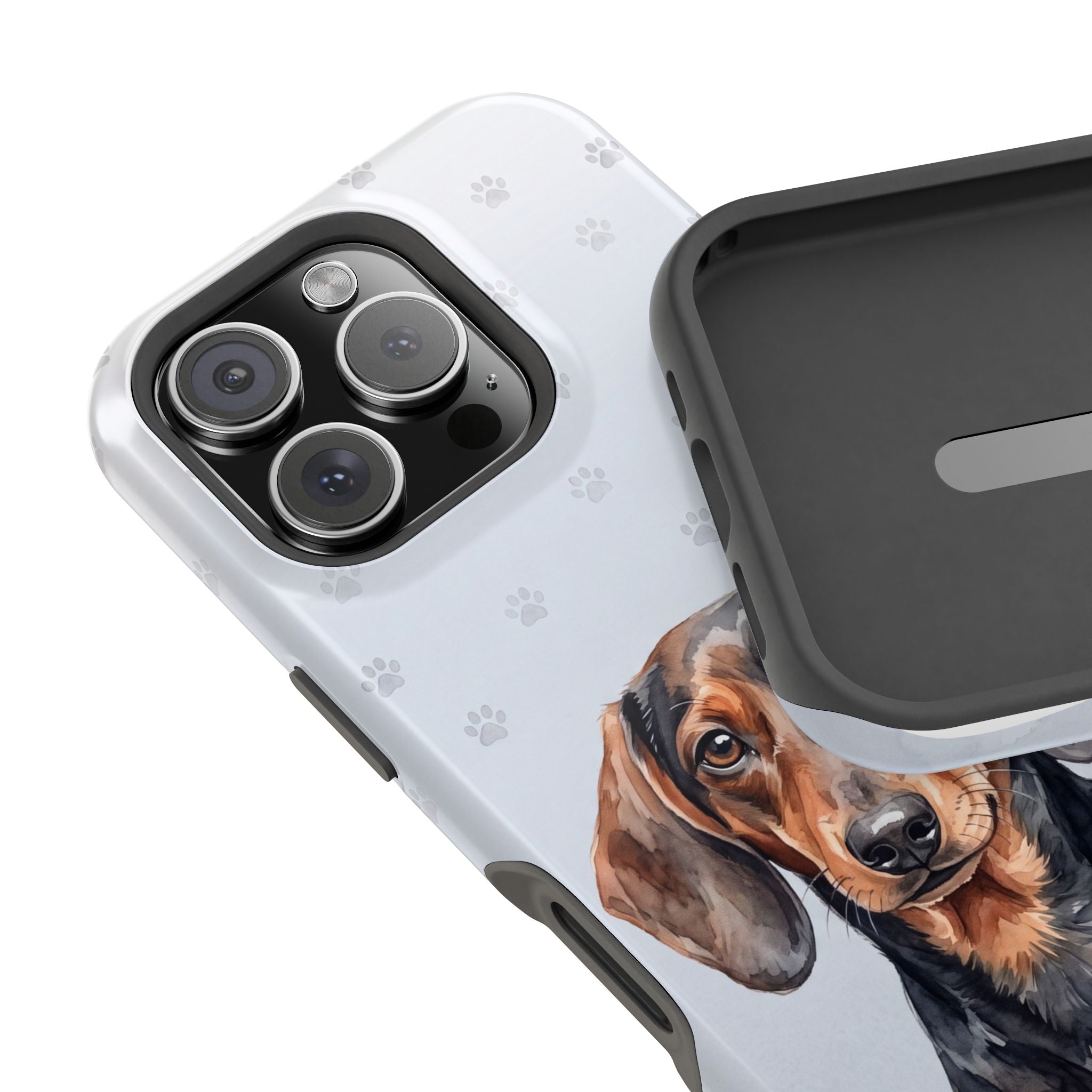 Dachshund Phone Case — Impact-Resistant Wireless Charging Cover