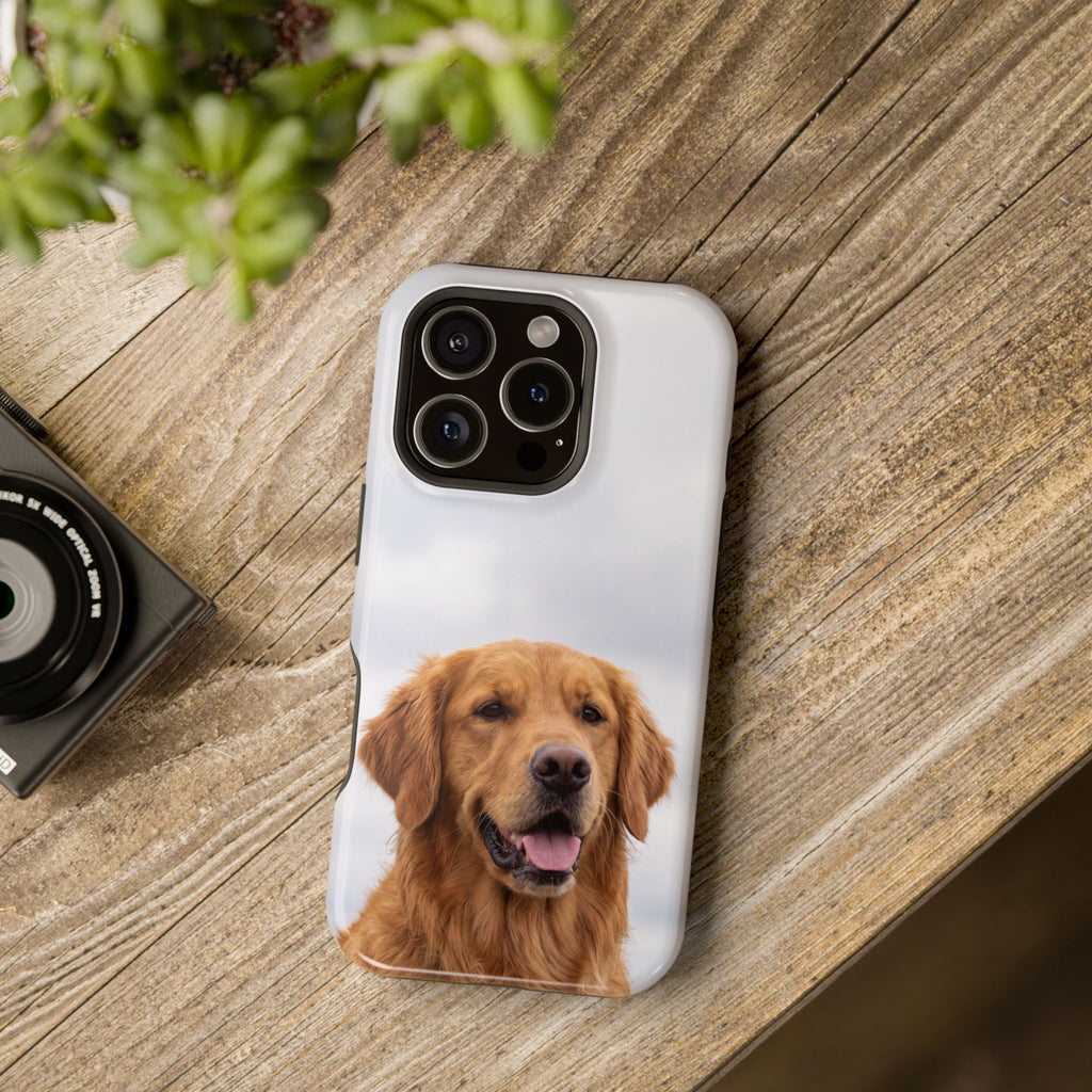 Golden Retriever Phone Case — Impact-Resistant Wireless Charging Cover