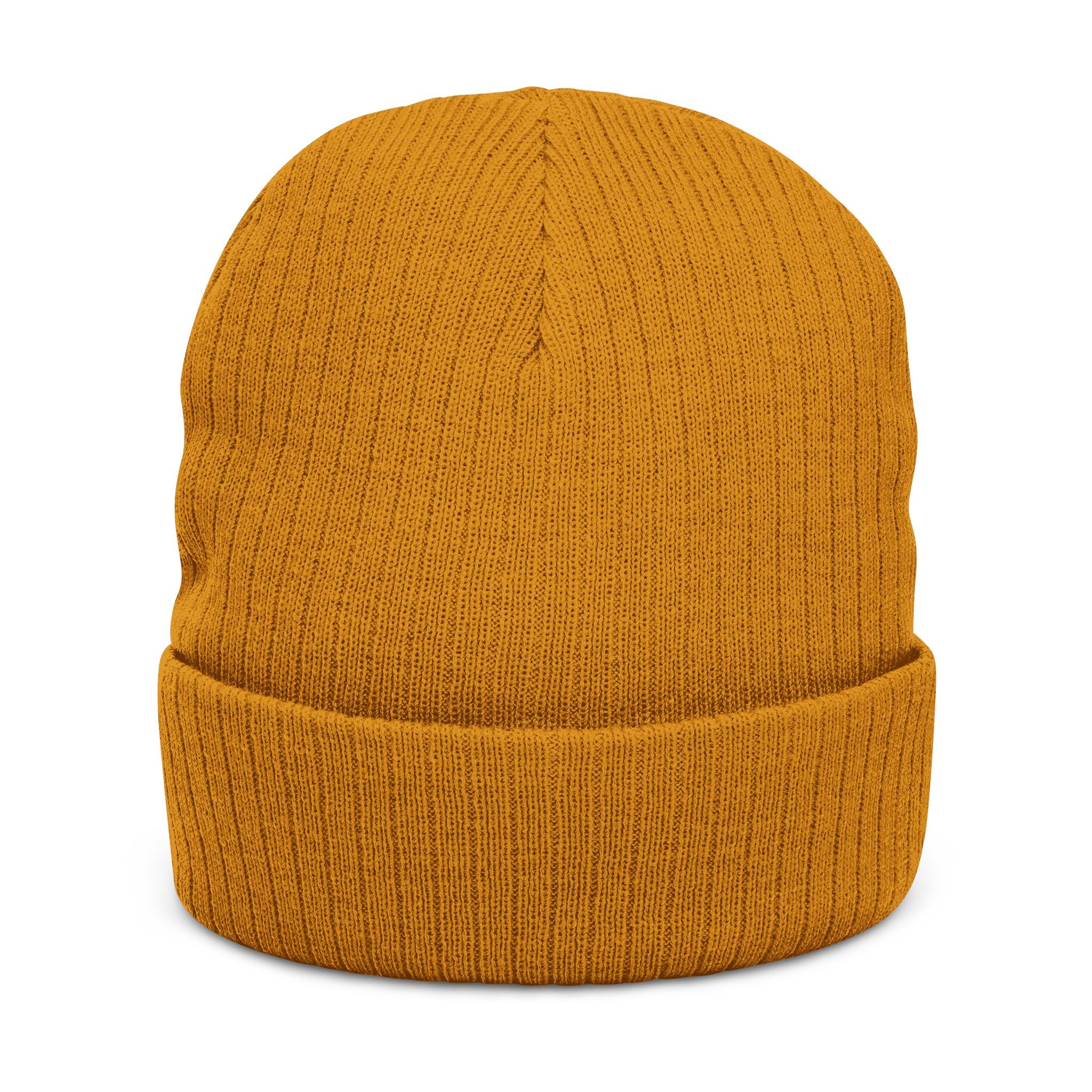 Personalized Name Embroidered Ribbed Knit Beanie