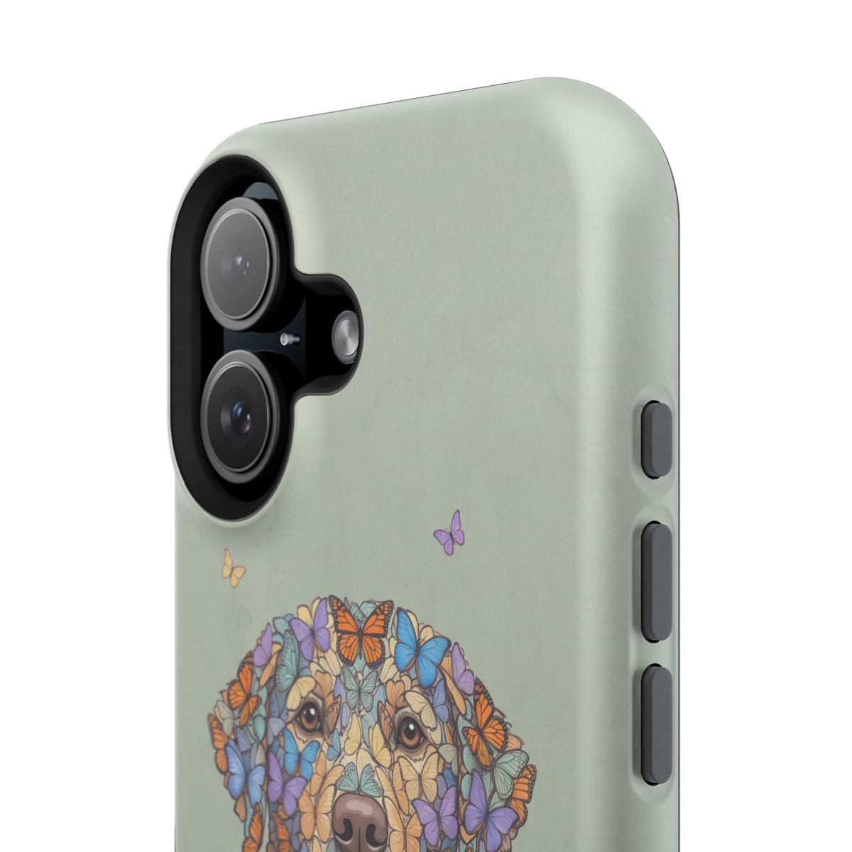 Personalized Butterfly Labrador Phone Case — Tough Magnetic Case with Wireless Charging