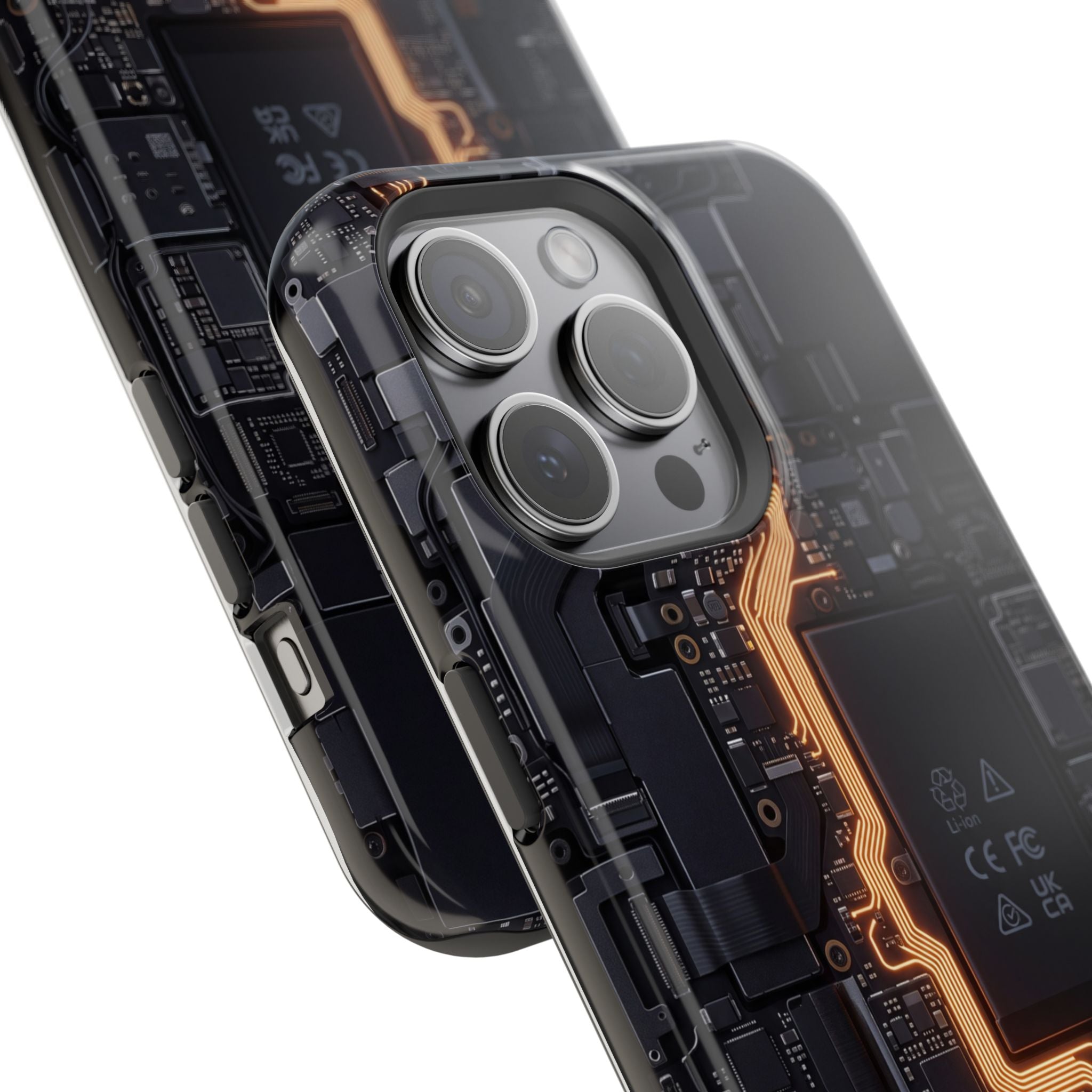 Electrician Circuit Bolt Phone Case — Impact-Resistant Wireless Charging Cover