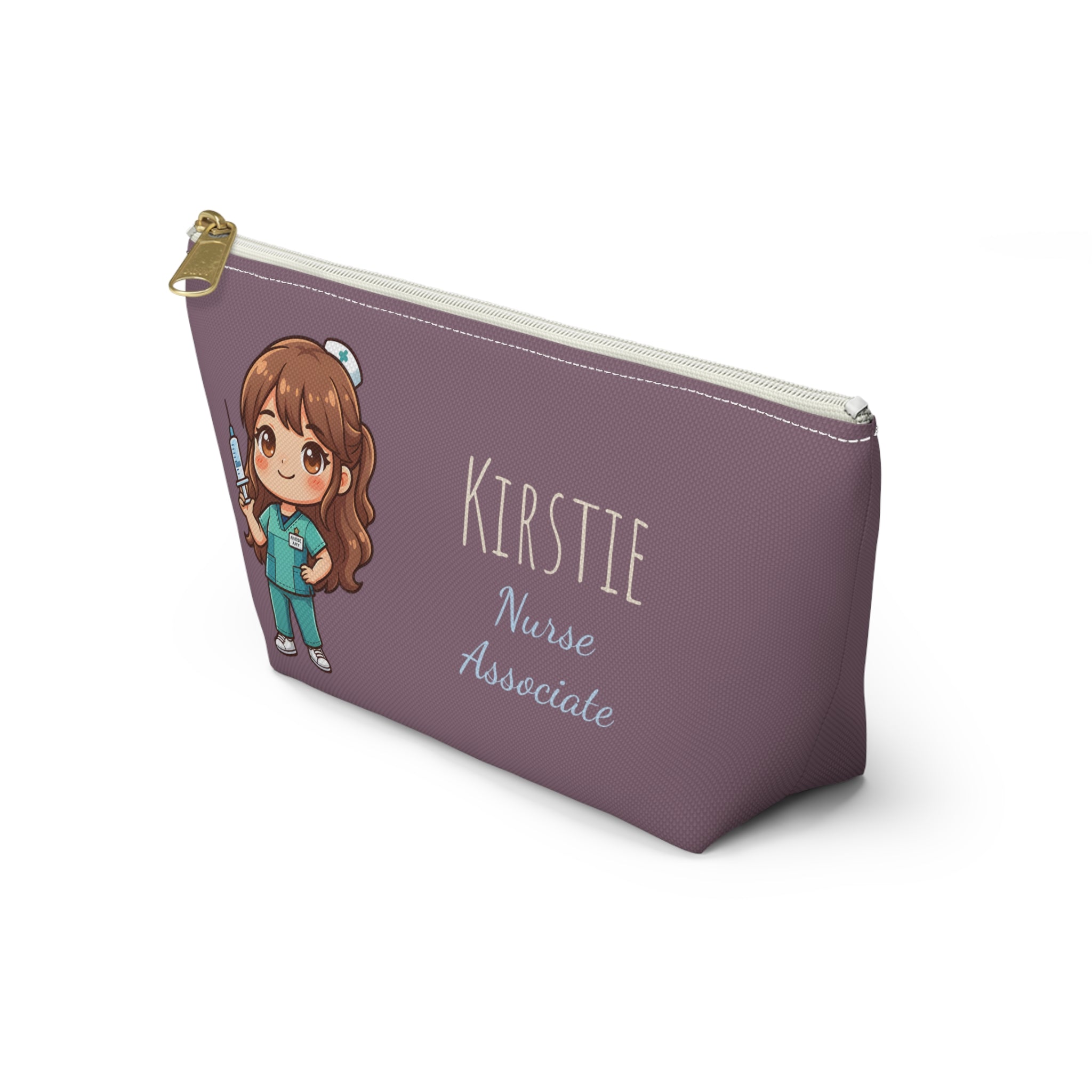 Personalized Nurse Gift Pouch – Custom Name Makeup Bag