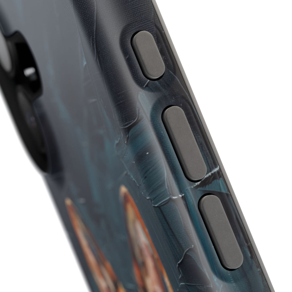 German Shepherd Phone Case | Palette Knife Painting Art — Tough Magnetic Case with Wireless Charging