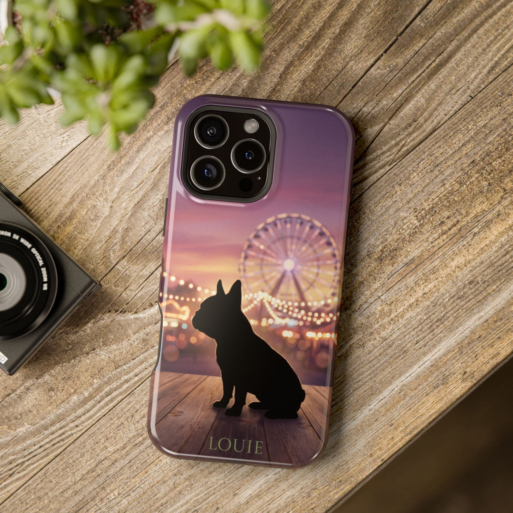 Personalized French Bulldog Carnival Nights Phone Case — Wireless Charging Cover