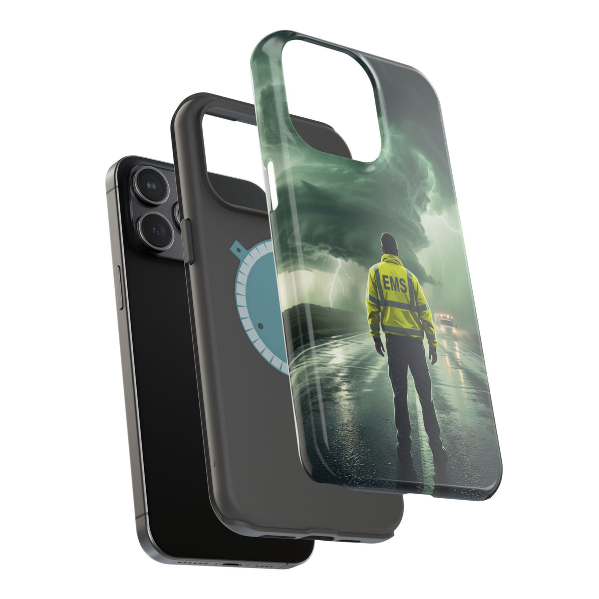 EMS Green Storm Phone Case — Magnetic Wireless Charging Cover