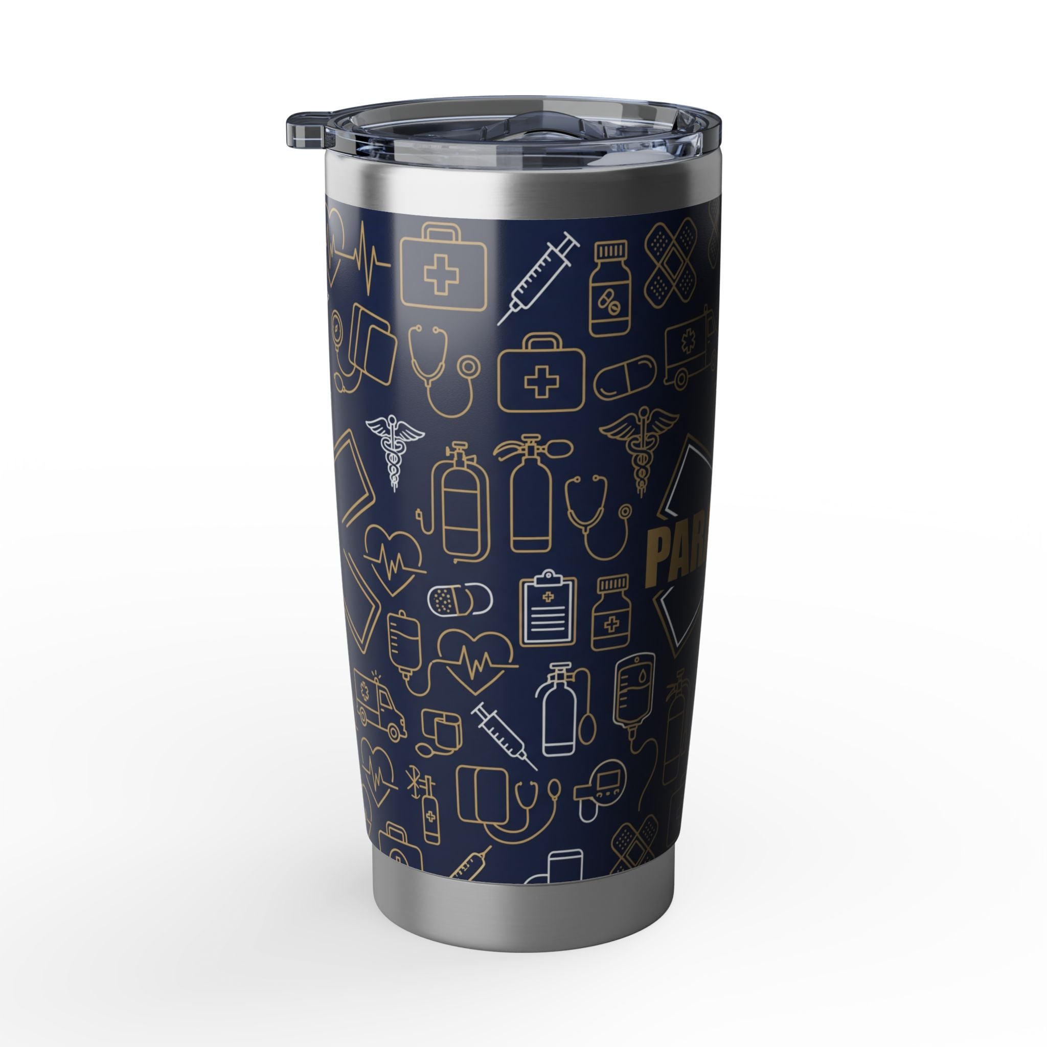 Paramedic/EMT 20oz Tumbler – Star of Life Icon Pattern