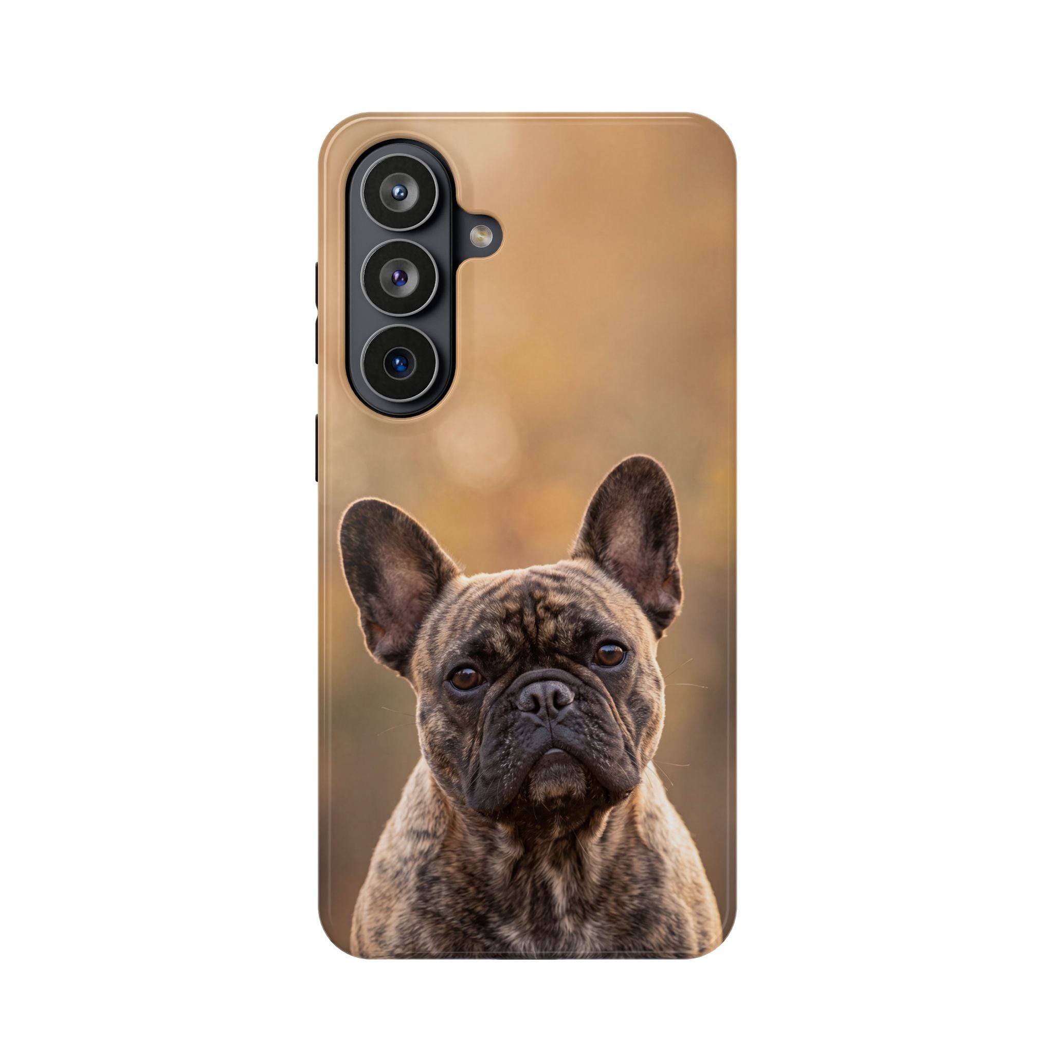 Brindle French Bulldog Phone Case — Impact-Resistant Wireless Charging Cover