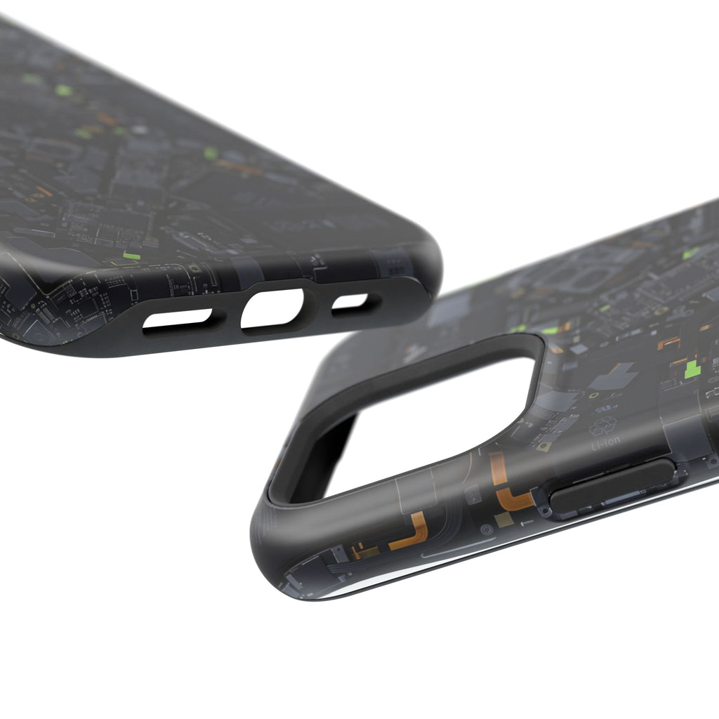 Circuit Core Phone Case — Motherboard Print Wireless Charging Cover