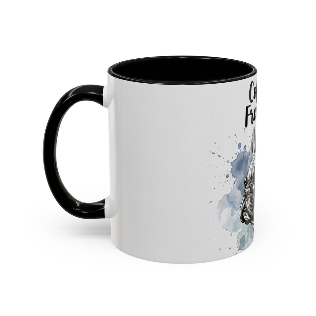 Coffee & Frenchies Mug | French Bulldog Lover Gift | Watercolor Dog Mug