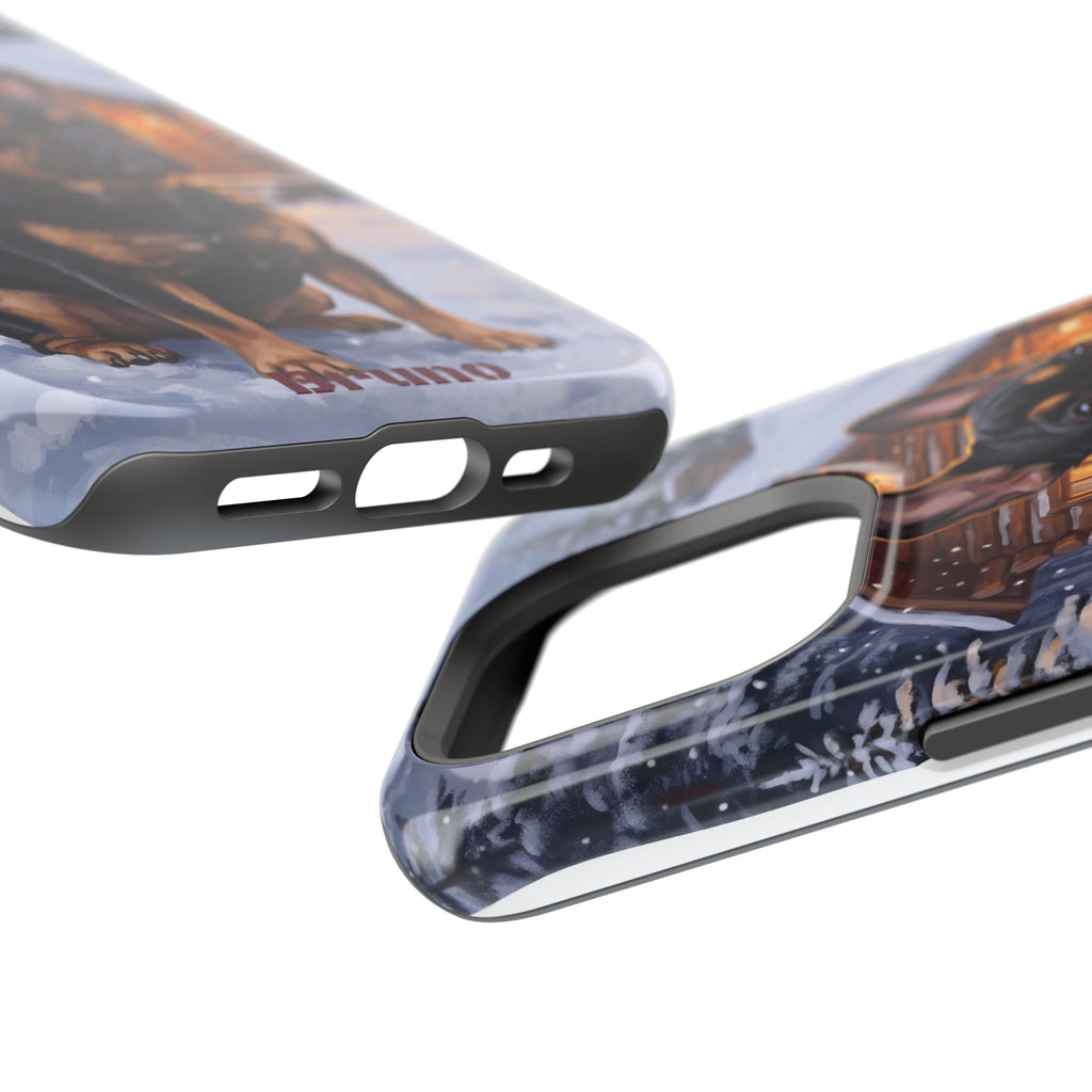 Personalized French Bulldog Cozy Cabin Phone Case — Wireless Charging Cover