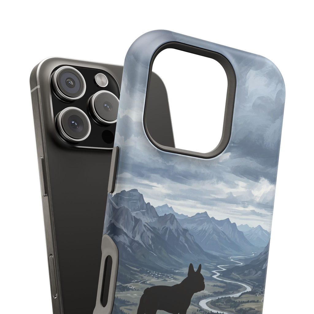 Personalized French Bulldog Mountain Valley Phone Case — Wireless Charging Cover