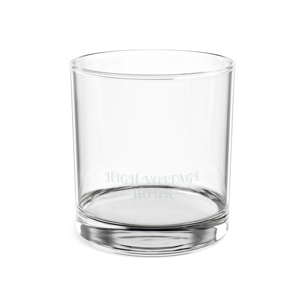High Voltage Hour Personalized Engraved Whiskey Glass 10.5oz — Electrician Gift Rocks Tumbler