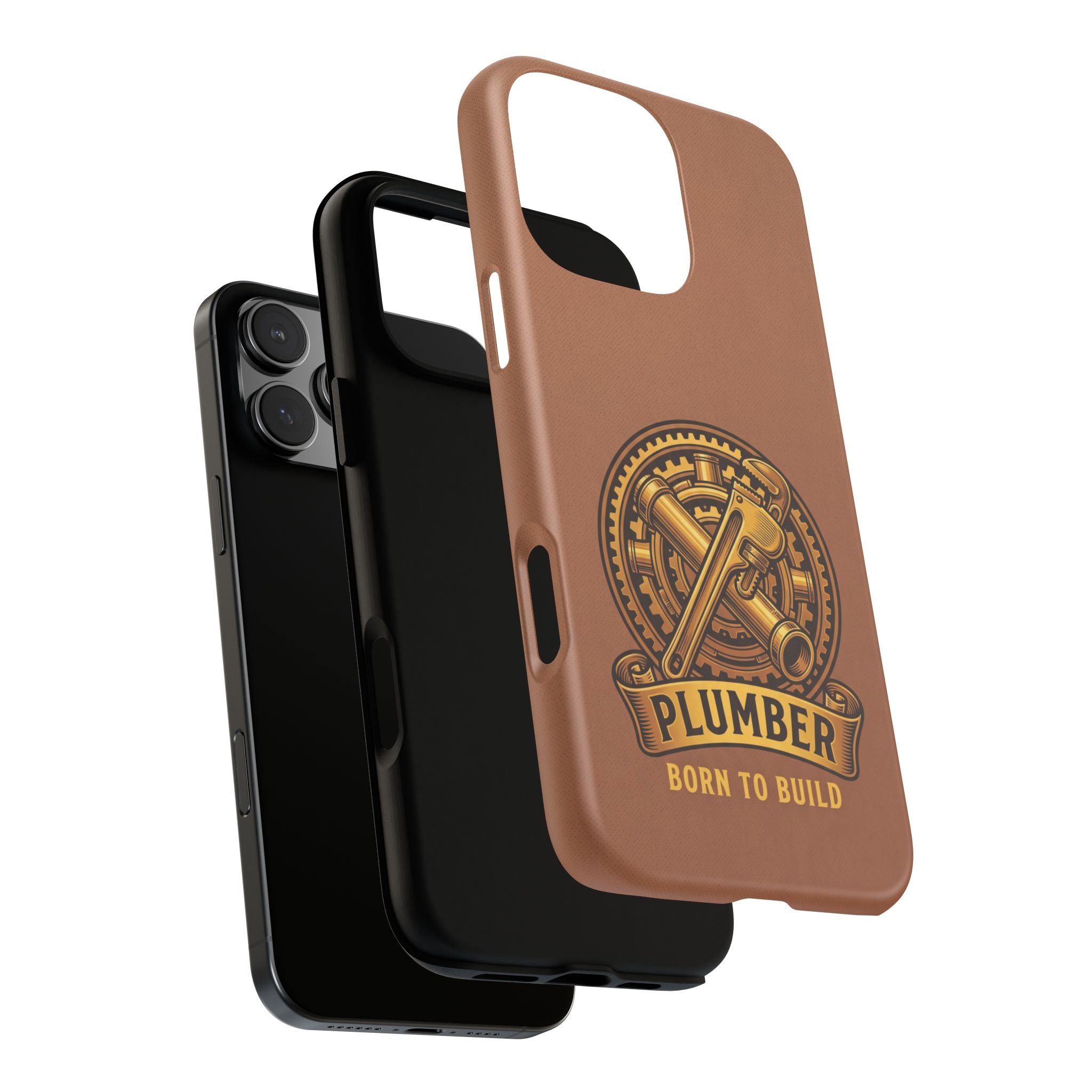 Plumber Born to Build Leather Phone Case - Samsung & iPhone Series