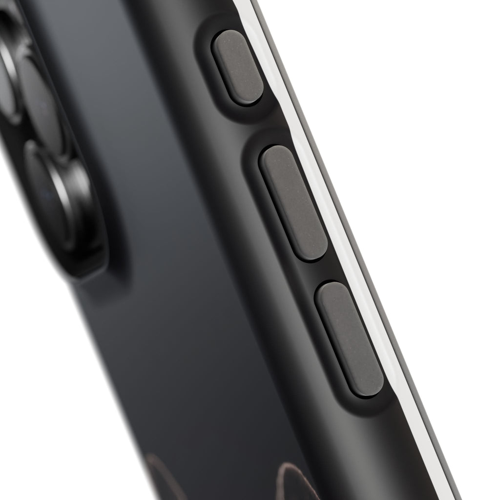 Black French Bulldog Phone Case — Impact-Resistant Wireless Charging Cover