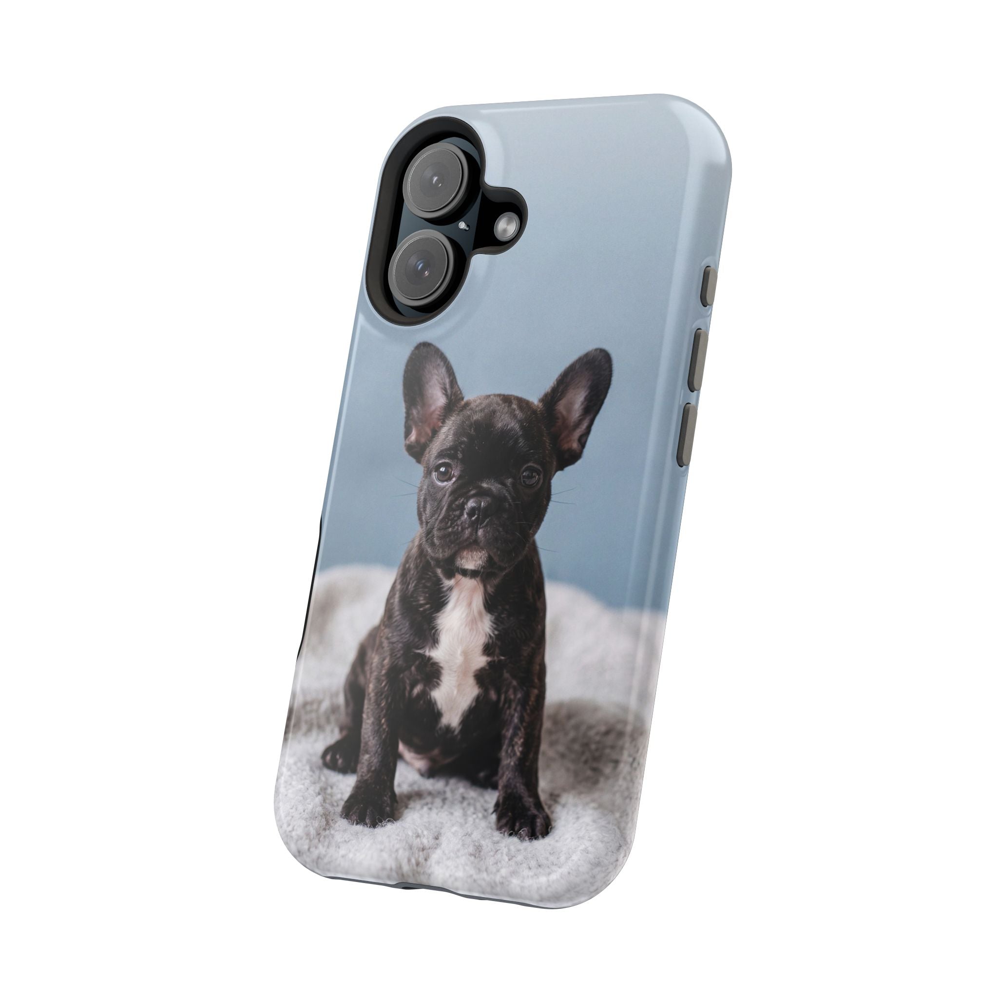 French Bulldog Puppy Phone Case — Impact-Resistant Wireless Charging Cover