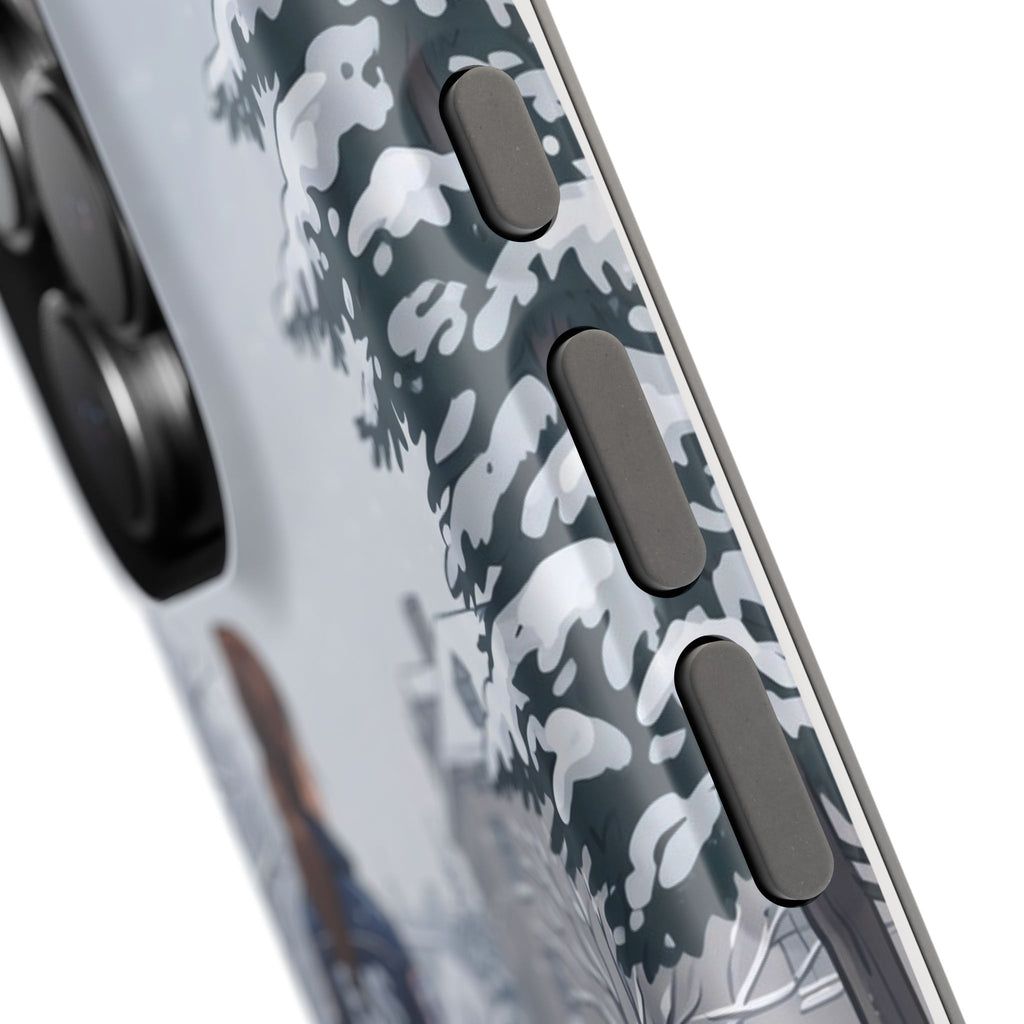 Paramedic/EMT Winter Phone Case — Magnetic Wireless Charging Cover