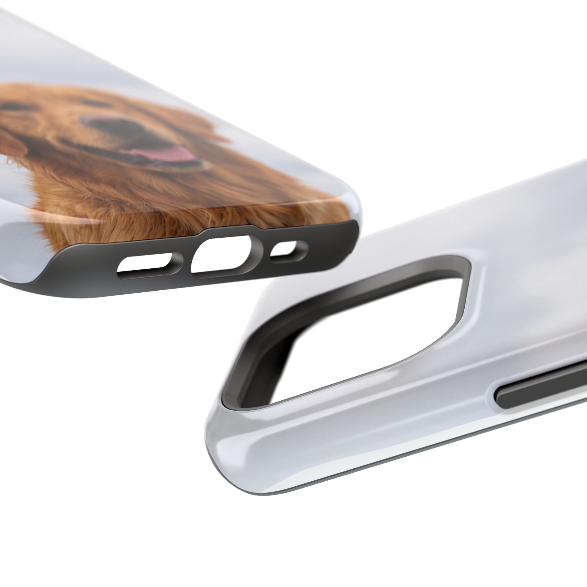 Golden Retriever Phone Case — Impact-Resistant Wireless Charging Cover