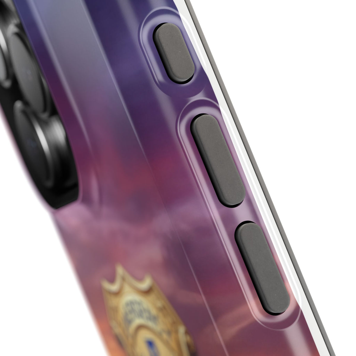 EMS Badge Sunset Skyline Phone Case — Magnetic Wireless Charging Cover