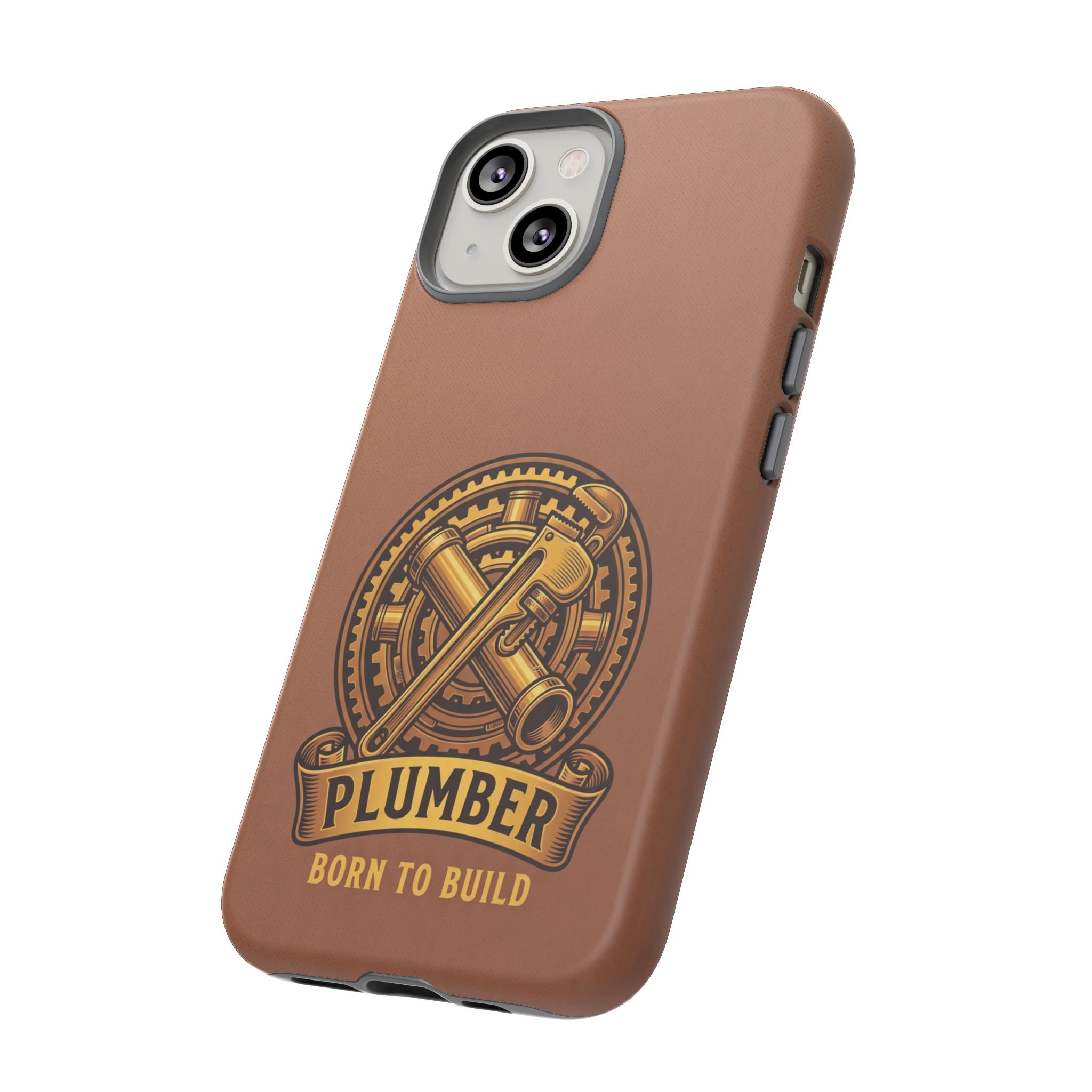 Plumber Born to Build Leather Phone Case - Samsung & iPhone Series