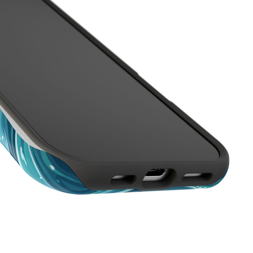 Water Splash Labrador Phone Case — Tough Magnetic Case with Wireless Charging